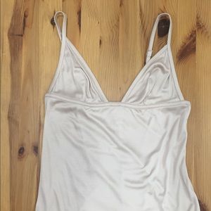 La Perla bodysuit beige silk and cotton.